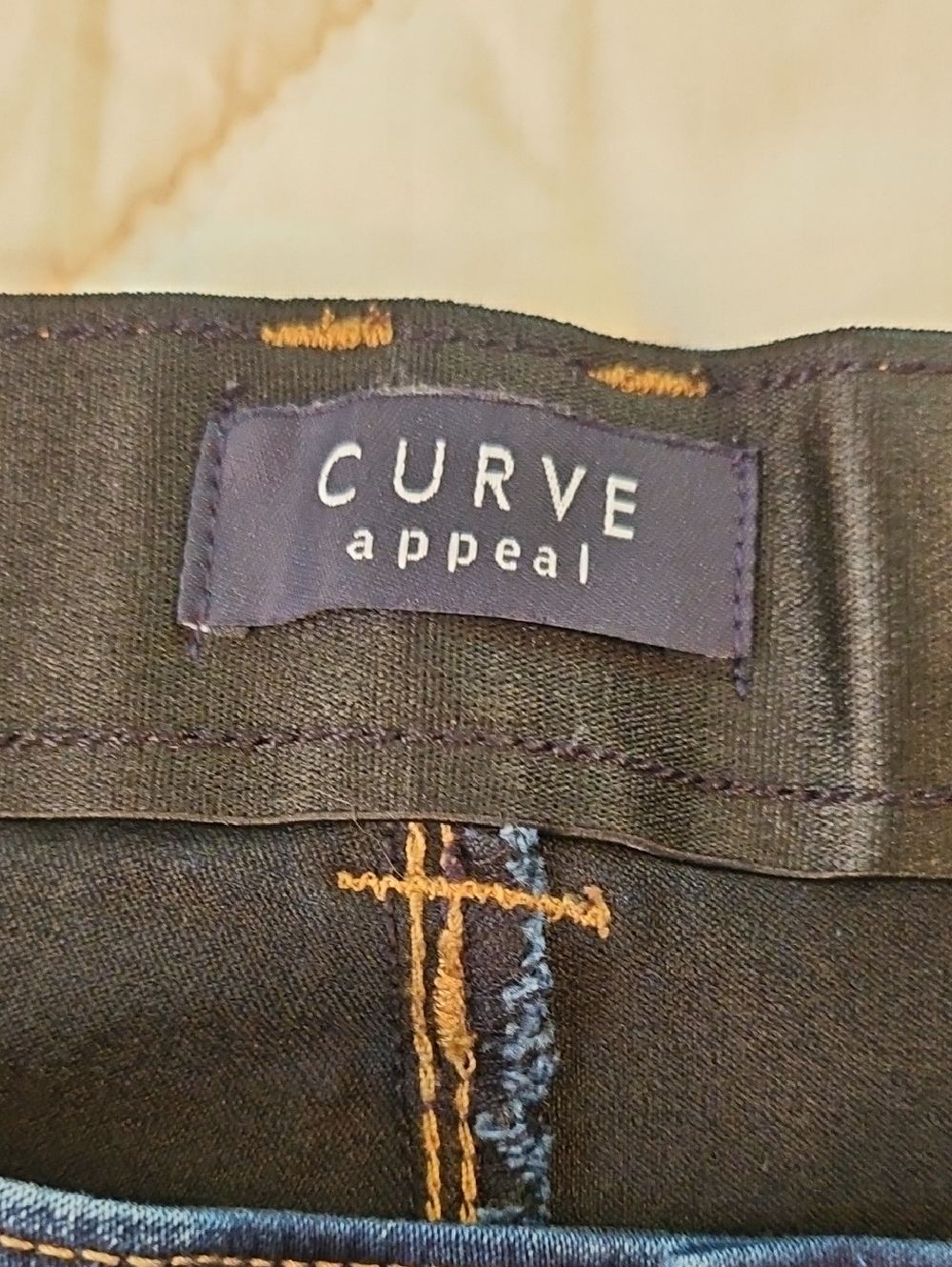Curve Appeal -Plus Size - High Rise Skinny Jeans w/ Comfort Waistband - Size 22W - Picture 7 of 9